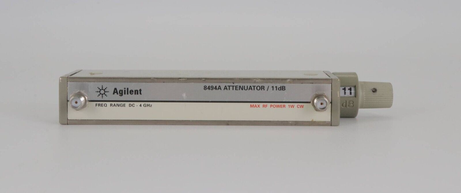 UU30526◆Agilent/アジレント 8494A OPT 002 アッテネータ 現状渡し品 Agilent 8494A Manual Step Attenuator DC-4 GHz, 0-11 dB, 1 dB steps